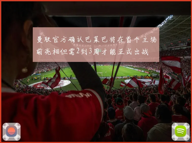 曼联官方确认巴莱巴将在首个主场前亮相但需2到3周才能正式出战